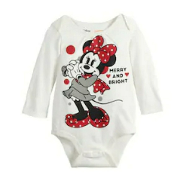Disney Other - Disney Minnie Mouse Christmas infant body suit. Disney Other - Disney Minnie Mouse Christmas infant body suit.